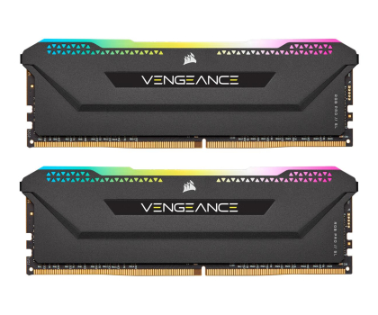 Pamięć RAM CORSAIR Pamięć DDR4 Vengeance RGB PRO SL 32GB/3200 (2*16GB) BLACK CL16 RYZEN CMH32GX4M2Z3200C16